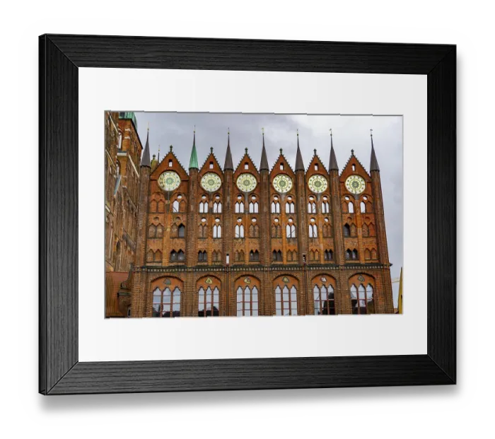 Framed Print : The historic old town of Stralsund