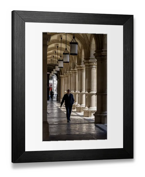 Framed Print : Arcades at the Vienna State Opera