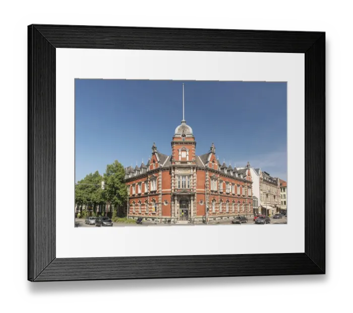 Framed Print : Post office Detmold, North Rhine-Westphalia