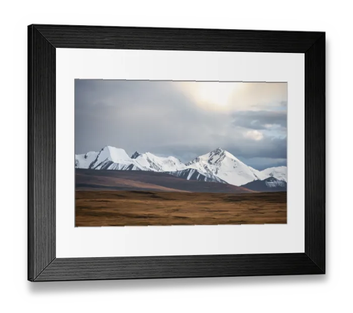 Framed Print : Glaciated and snow-covered mountains Framed Print : Glaciated and snow-covered mountains