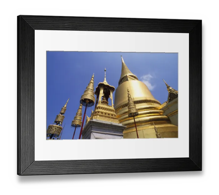Framed Print : Golden chedi or stupa, Wat Phra Keo