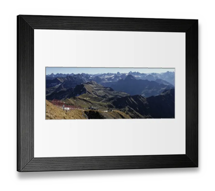 Framed Print : View from Nebelhorn to Allgaeu Alps