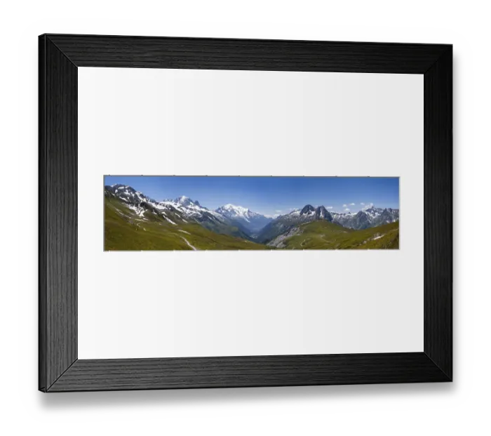 Framed Print : View from Col de Balme, left Aiguille Verte