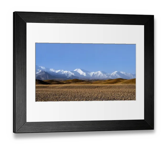 Framed Print : Snow-capped mountains, Pamir Mountains Framed Print : Snow-capped mountains, Pamir Mountains