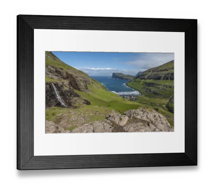 Framed Print : Overlooking Tjornuvik or Tjornuvik