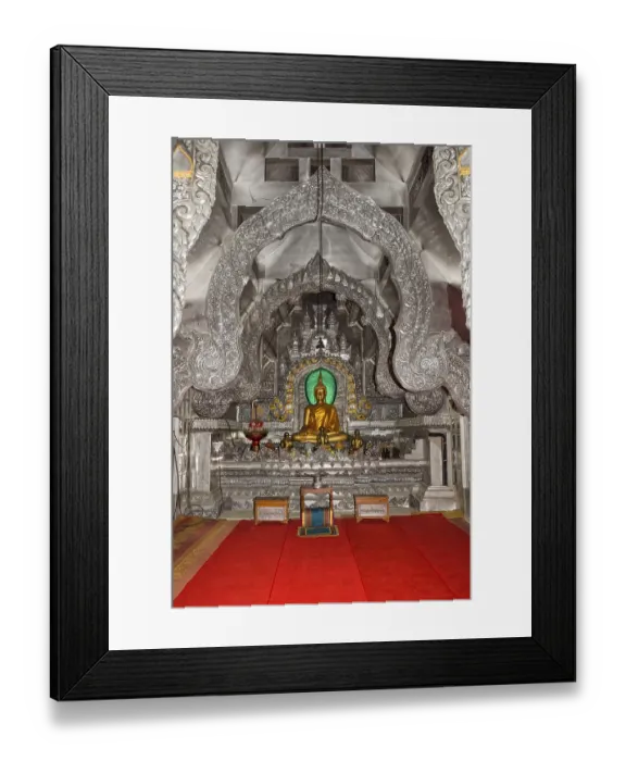 Framed Print : Buddha statue, Wat Sri Suphan Temple