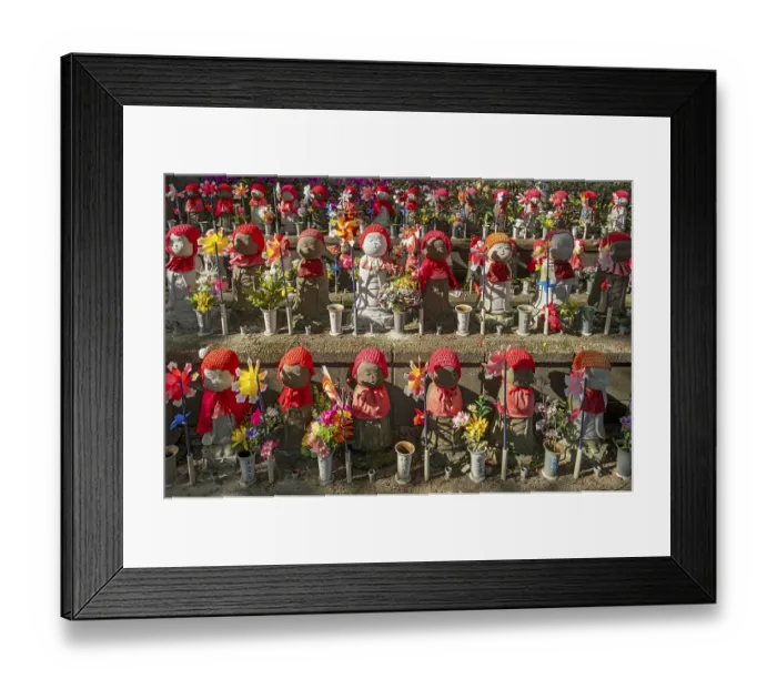 Framed Print : Jizo statues at the Garden of Unborn Children Framed Print : Jizo statues at the Garden of Unborn Children