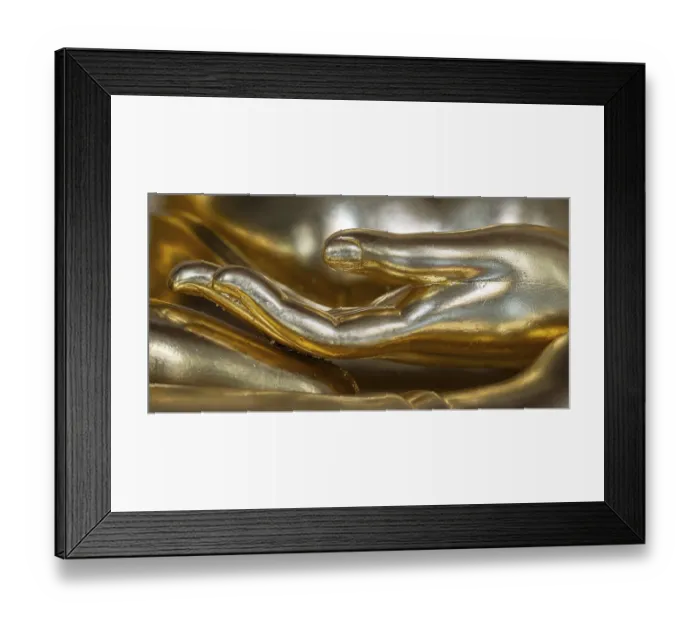 Framed Print : Bhumispara-mudra, moment of enlightenment