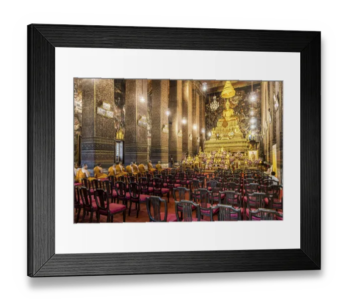 Framed Print : Wat Pho temple in Bangkok near the Grand Palace