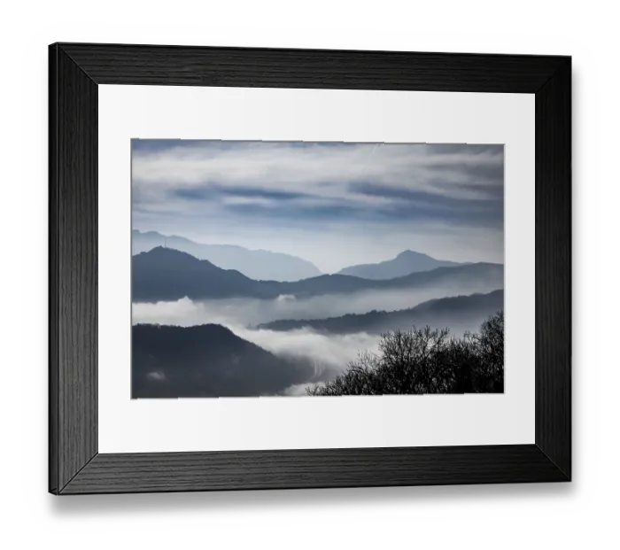 Framed Print : Mountain Range Above Cloudscape in a Sunny Day in Lugano Framed Print : Mountain Range Above Cloudscape in a Sunny Day in Lugano