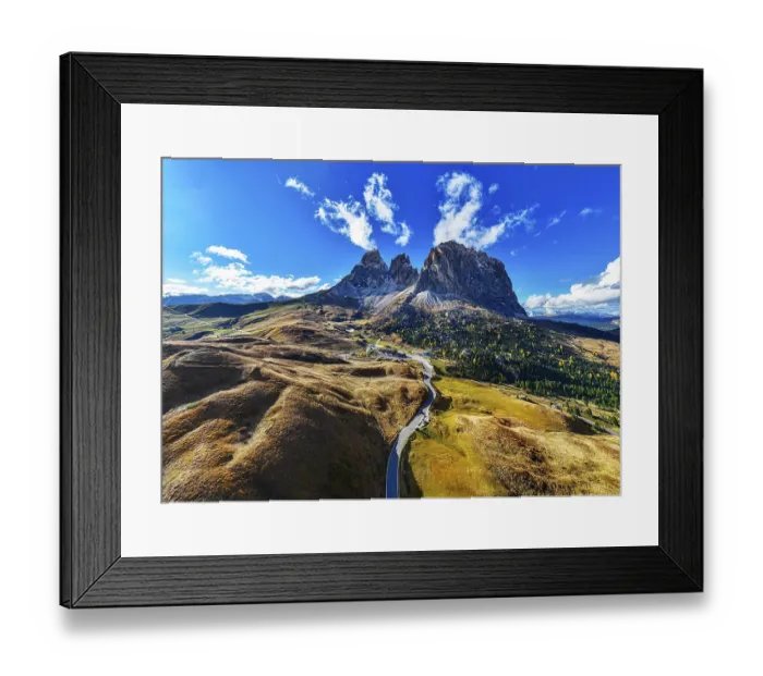 Framed Print : The peaks of the Sassolungo Group Framed Print : The peaks of the Sassolungo Group