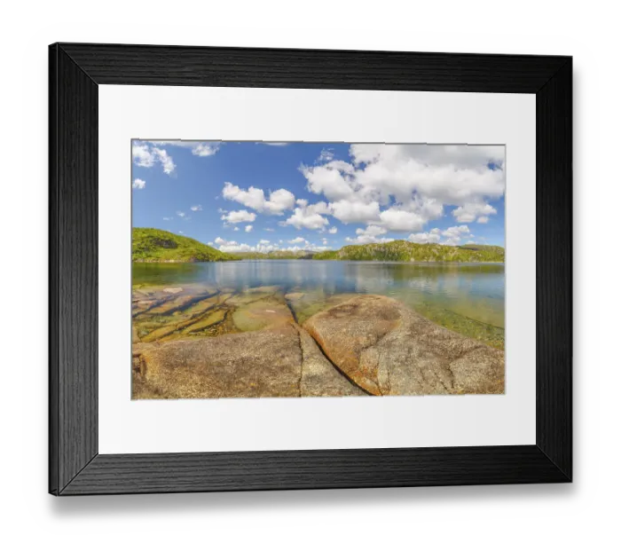 Framed Print : Lake Kvennevatnet, landscape format Framed Print : Lake Kvennevatnet, landscape format