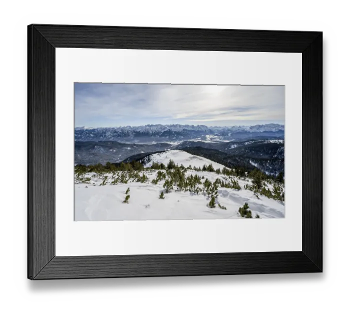 Framed Print : Summit of the Simetsberg, mountain panorama