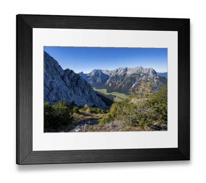 Framed Print : Mountain landscape in autumn