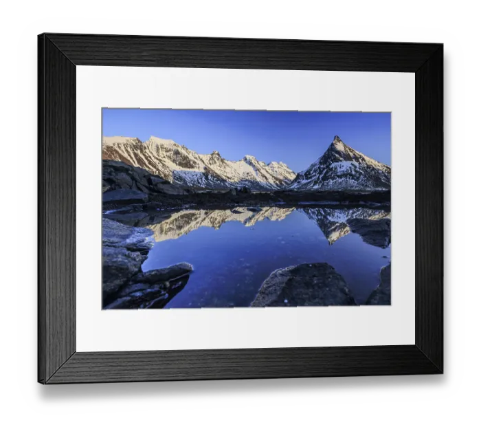 Framed Print : Evening light over steep mountains Framed Print : Evening light over steep mountains