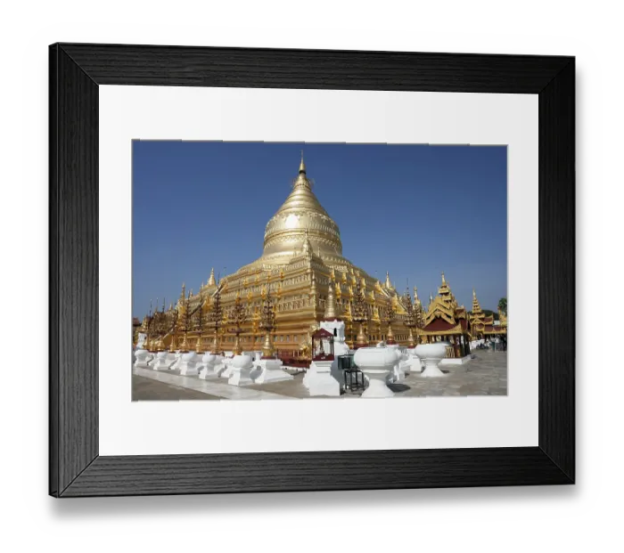 Framed Print : Golden stupa of Shwezigon Pagoda Framed Print : Golden stupa of Shwezigon Pagoda