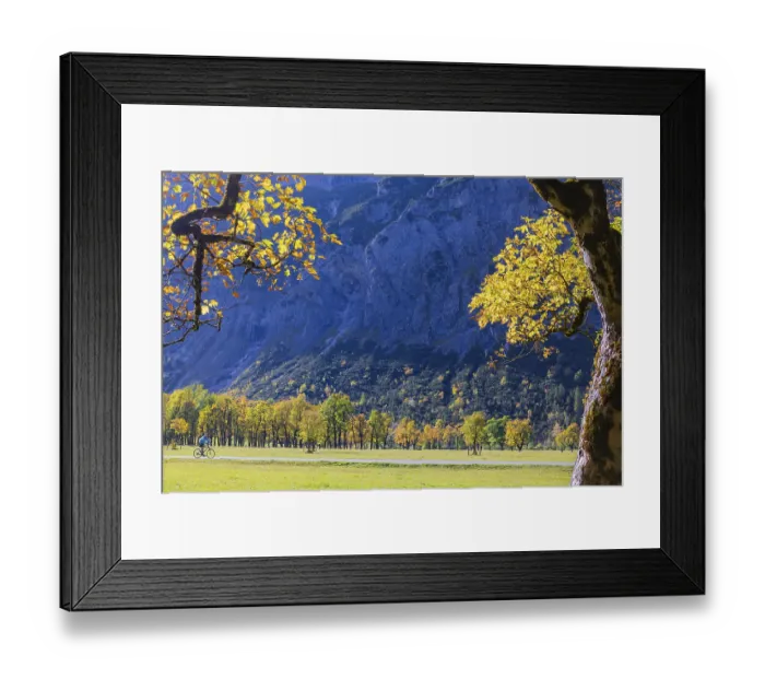 Framed Print : Bicycle. Nature conservancy area Grosser Ahornboden Framed Print : Bicycle. Nature conservancy area Grosser Ahornboden