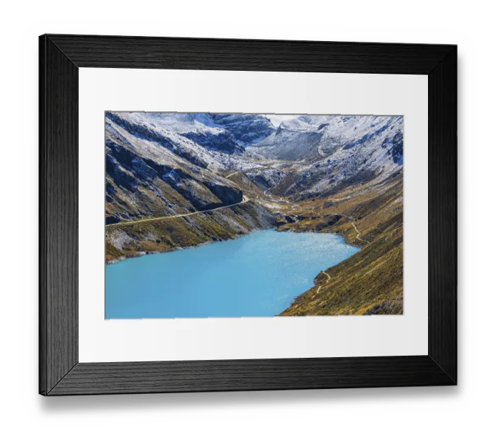 Framed Print : Moiry reservoir, near Grimentz
