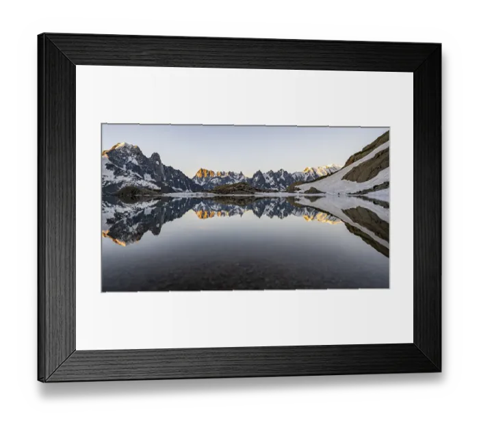 Framed Print : Morning atmosphere at a mountain lake Framed Print : Morning atmosphere at a mountain lake