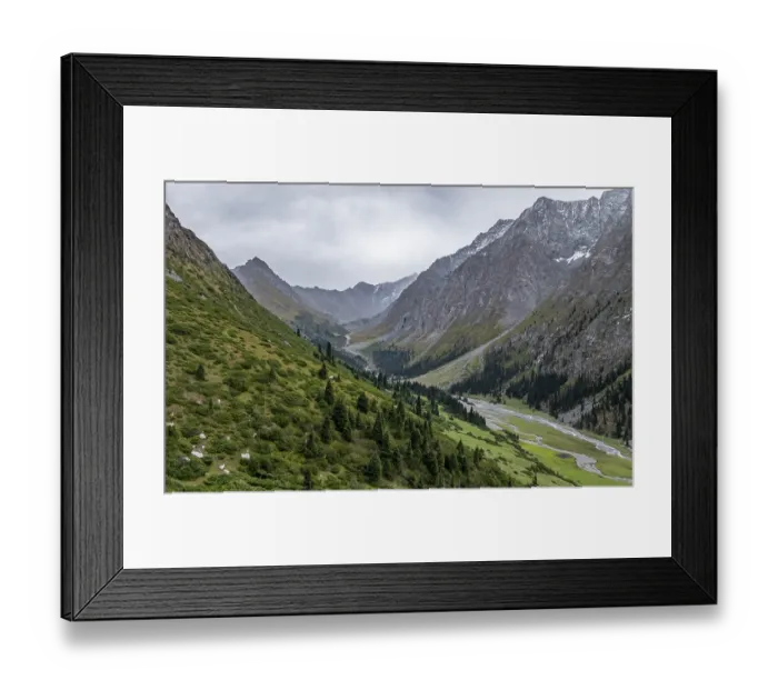 Framed Print : Aerial view, Green Mountain Valley Framed Print : Aerial view, Green Mountain Valley