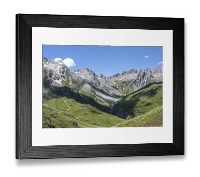 Framed Print : Mountains in the Lasoerling Group Framed Print : Mountains in the Lasoerling Group