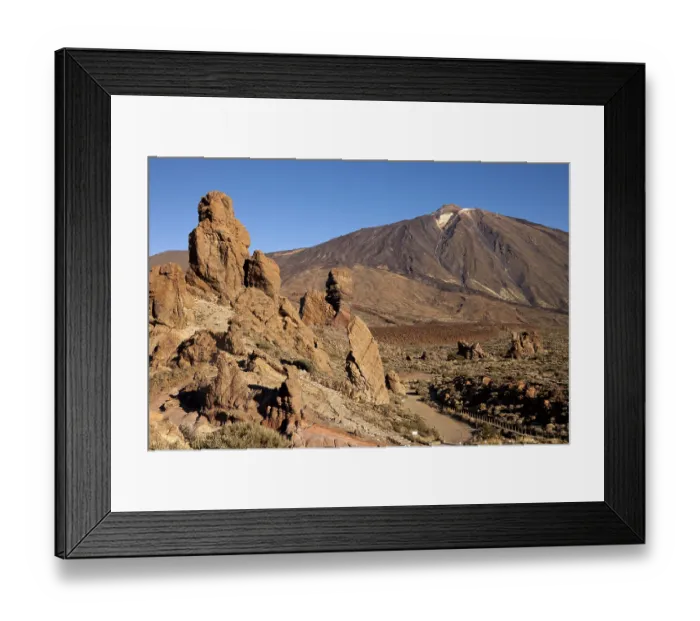 Framed Print : Roques de Garcia rock formation and Pico del Teide mountain Framed Print : Roques de Garcia rock formation and Pico del Teide mountain