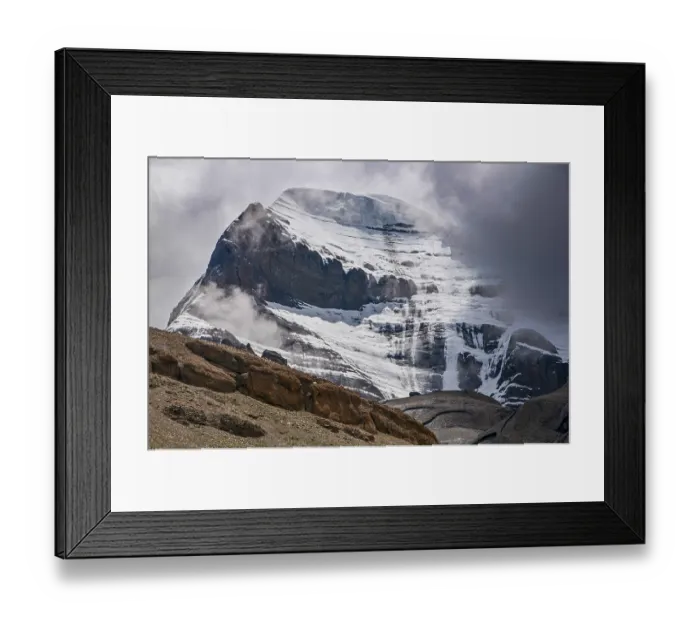 Framed Print : Mount Kailash along the Kailash Kora
