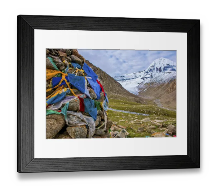 Framed Print : Mount Kailash along the Kailash Kora Framed Print : Mount Kailash along the Kailash Kora