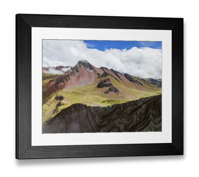 Framed Print : Pallay Punchu Rainbowmountain, Layo