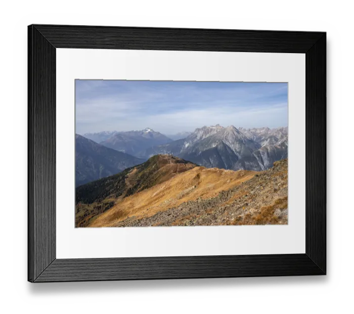 Framed Print : Venet ridge with Krahberg summit