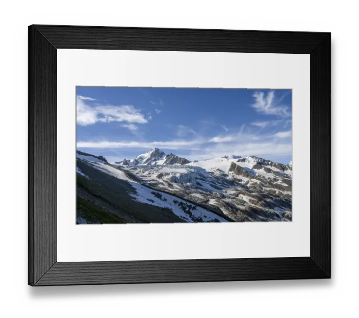 Framed Print : High alpine mountain landscape Framed Print : High alpine mountain landscape