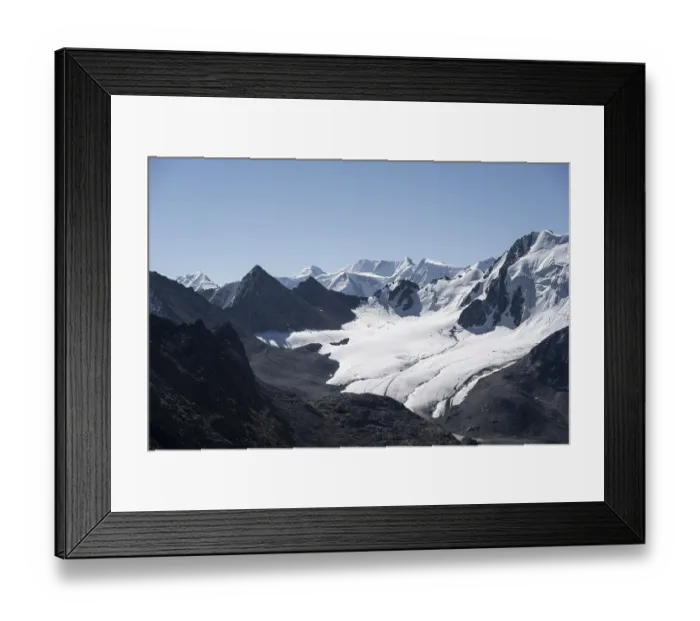 Framed Print : Tien Shan high mountains, 4000 metres with glacier