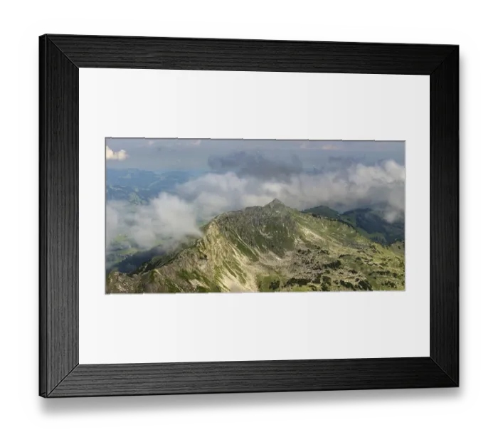Framed Print : Panorama from the Nebelhorn, 2224m
