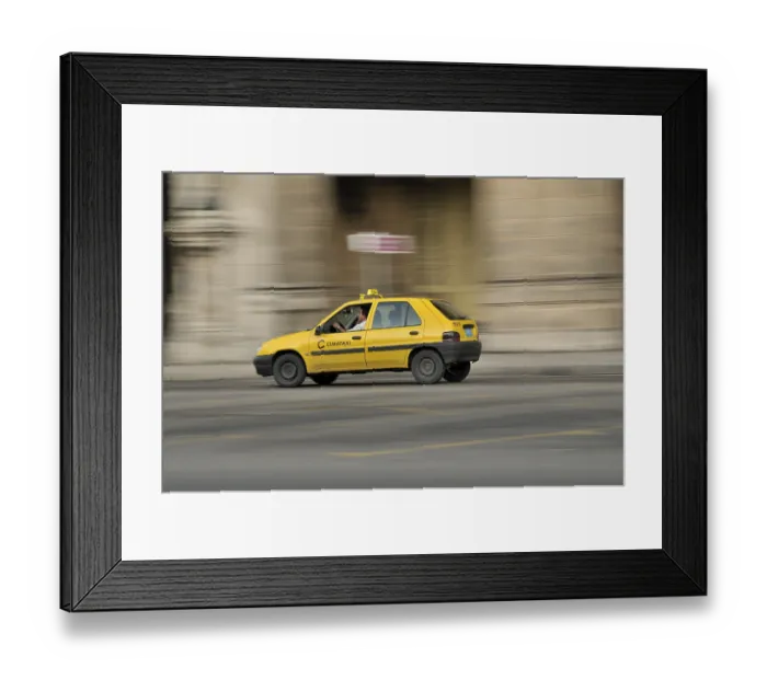 Framed Print : Vintage car, Habana Vieja, Old Havana