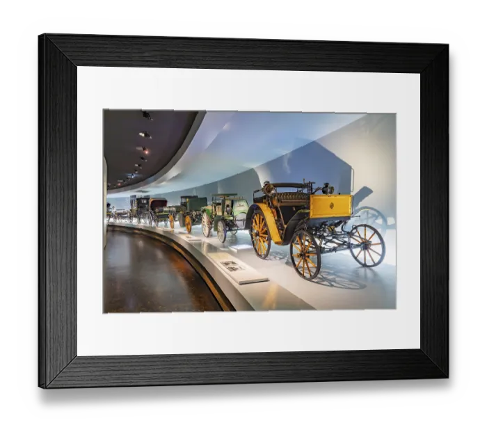 Framed Print : Benz Dos-a-Dos (1899), Mercedes Museum