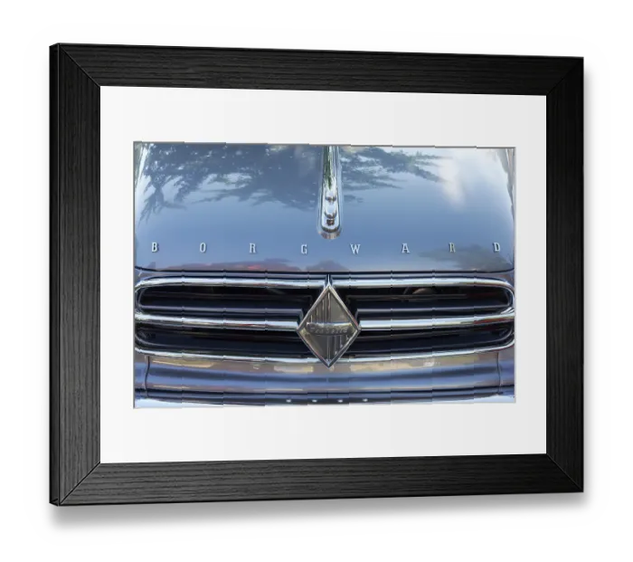 Framed Print : Front of Borgward Isabella cabriolet Framed Print : Front of Borgward Isabella cabriolet