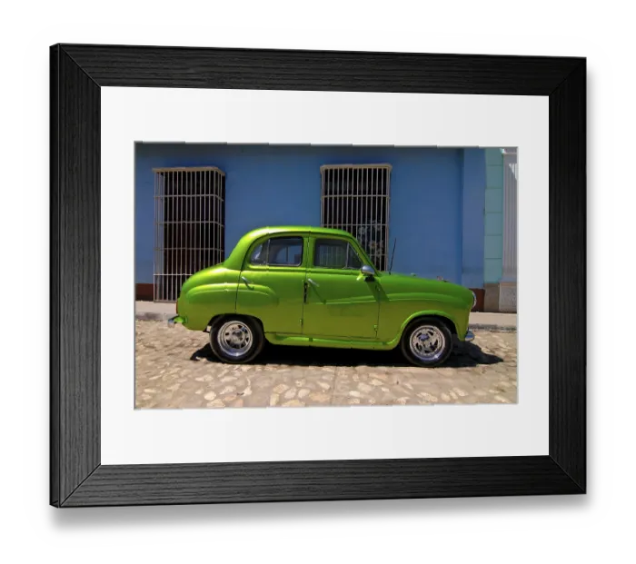 Framed Print : Revamped vintage car in the center of Trinidad Framed Print : Revamped vintage car in the center of Trinidad
