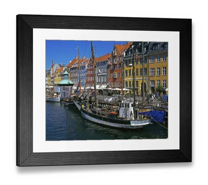 Framed Print : Denmark, Copenhagen, Nyhavn Canal