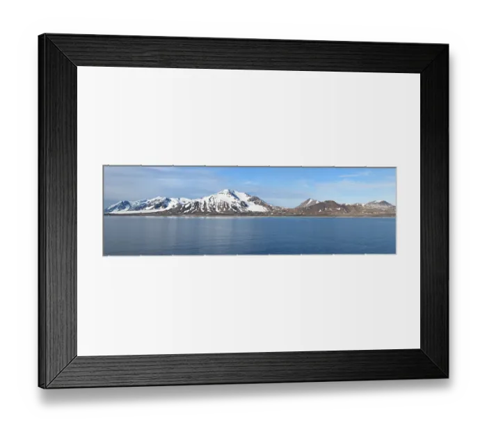 Framed Print : Forlandsundet, Spitsbergen, Svalbard archipelago
