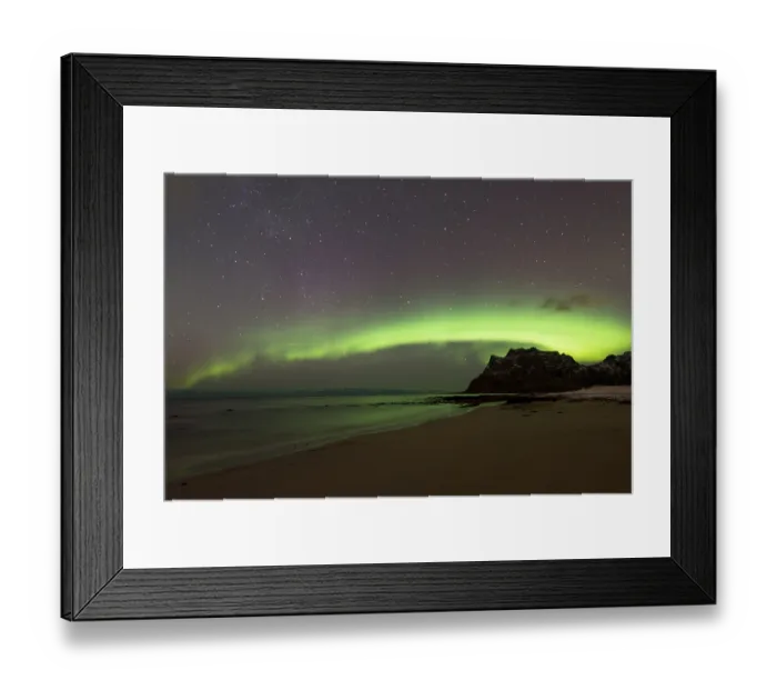 Framed Print : Northern Lights in Uttakleiv, Vestvagoy