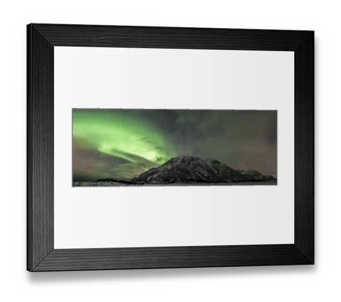 Framed Print : Northern lights or aurora borealis