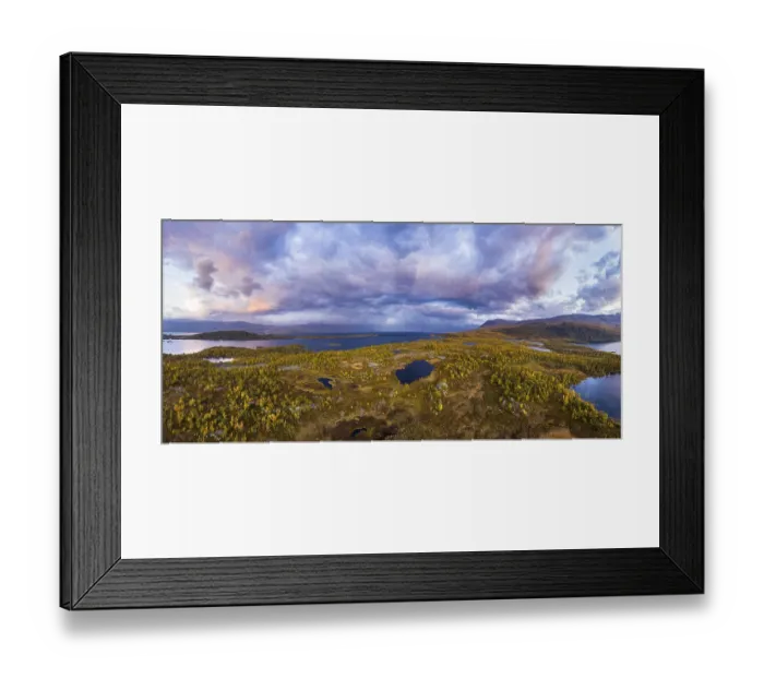 Framed Print : Autumnal fjeld, birches and tundra Framed Print : Autumnal fjeld, birches and tundra