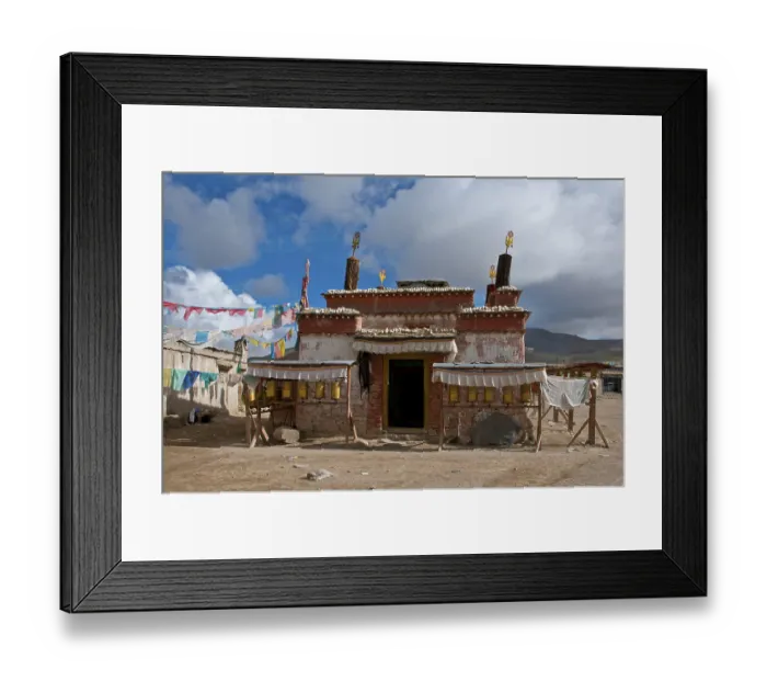Framed Print : Monastery in Paryang along the southern route into Western Tibet