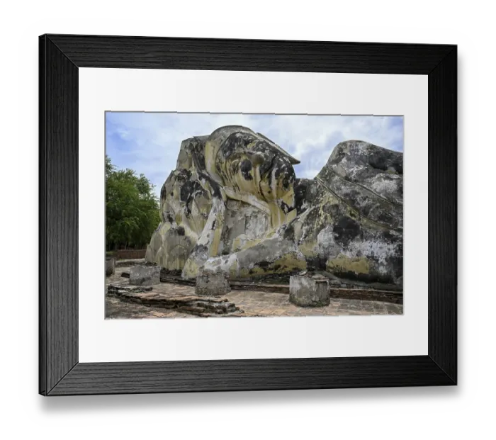 Framed Print : Reclining Buddha in Wat Lokayasutharam Framed Print : Reclining Buddha in Wat Lokayasutharam