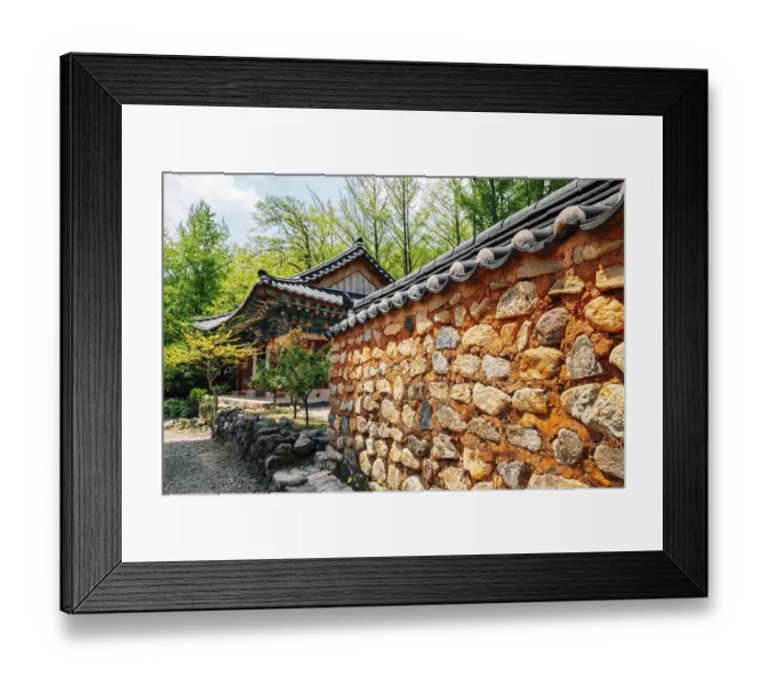 Framed Print : Jogyesan mountain Seonamsa Temple in Suncheon