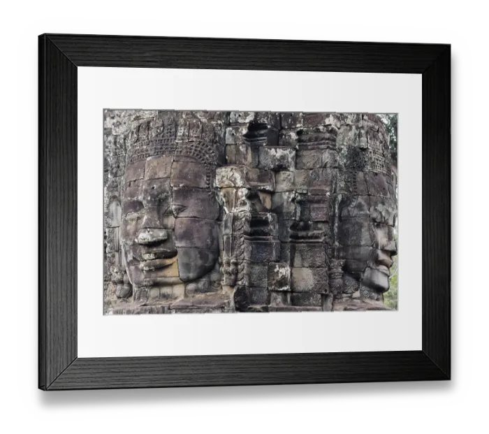 Framed Print : Buddhist gatekeepers, mystical