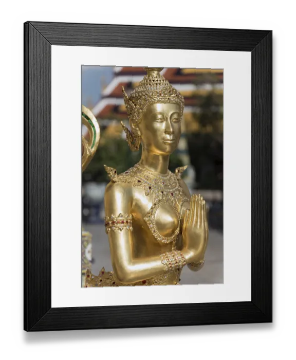 Framed Print : Statue of mythical deity Apsarasi