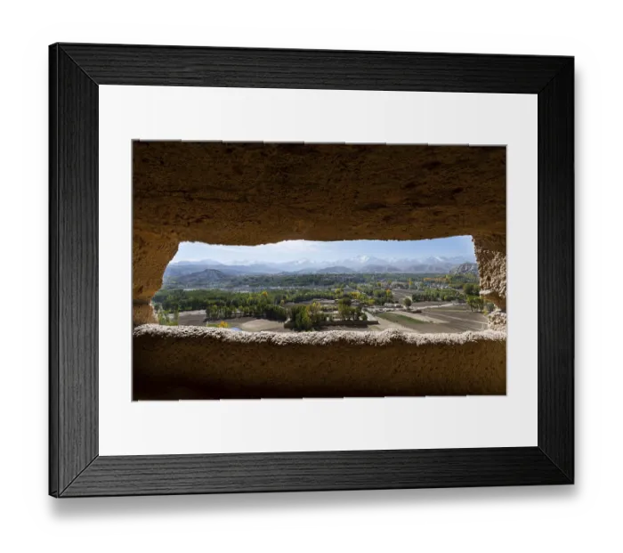 Framed Print : View over Bamyan from the Big Buddhas