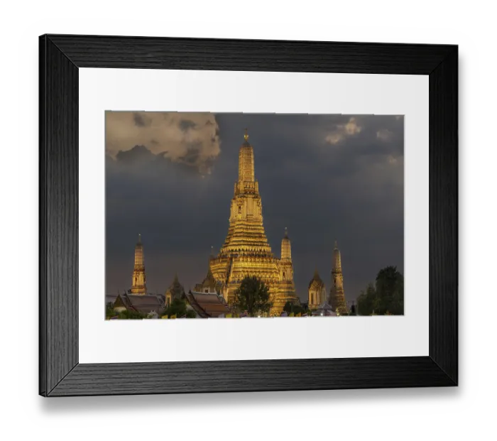Framed Print : Sunset at Wat Arun, Temple of Dawn