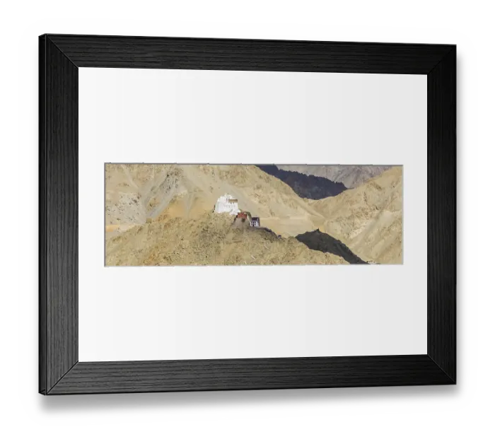 Framed Print : The Namgyal Tsemo Gompa monastery on Tsenmo Hill